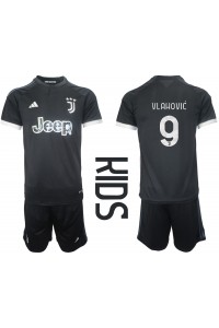 Juventus Dusan Vlahovic #9 Babytruitje 3e tenue Kind 2023-24 Korte Mouw (+ Korte broeken)